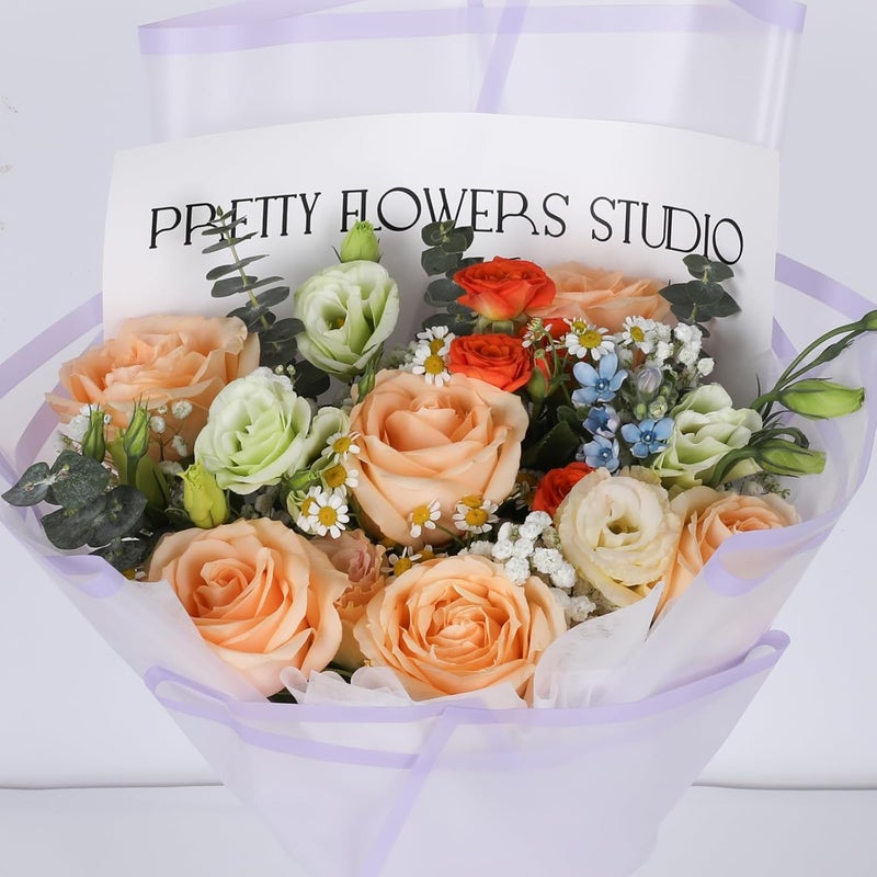 FUHITIM 20 Sheets Flower Wrapping Paper - Waterproof Floral Bouquet Packaging Paper for DIY Crafts，Florist Supplies Packaging Paper for Wedding Birthday Gift (Translucent Light Purple) - Image 5
